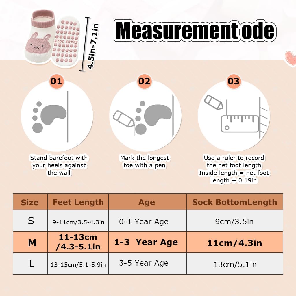 Adorable &amp; Safe Cartoon Socks for Toddlers (6 Pairs, Ages 1–3)